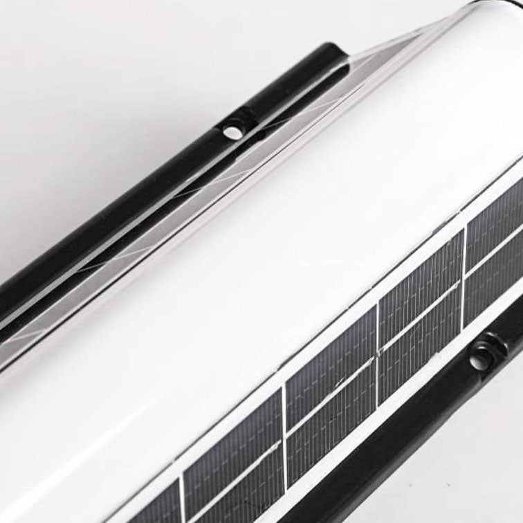 Contemporary Black Acrylic Solar LED Waterproof Garden Wall Light