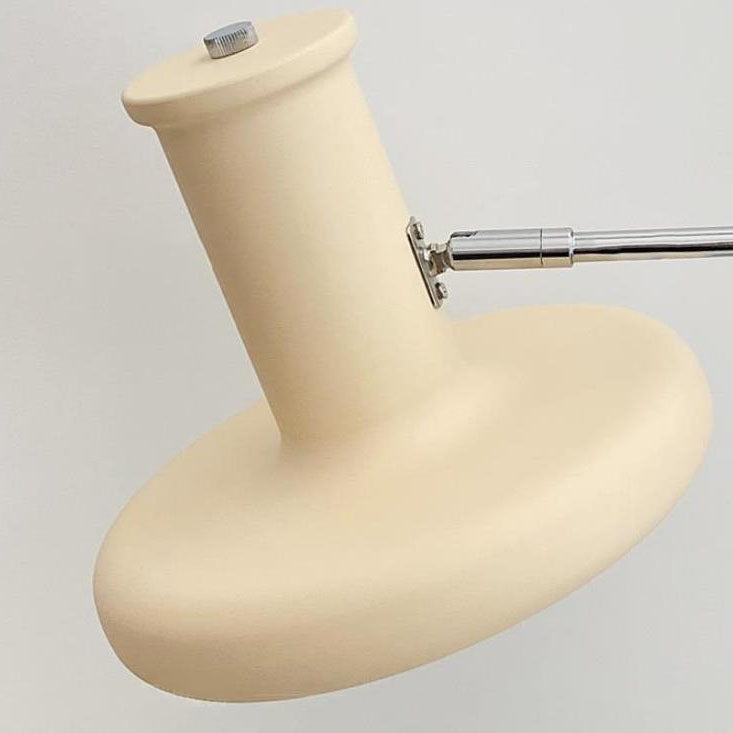Beige Nordic Minimalist Swing Arm 1-Light Wall Sconce for Bedroom Decor