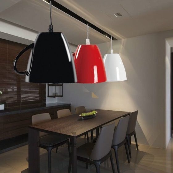 Modern Resin Teapot Pendant Light Fixture for Contemporary Living Room