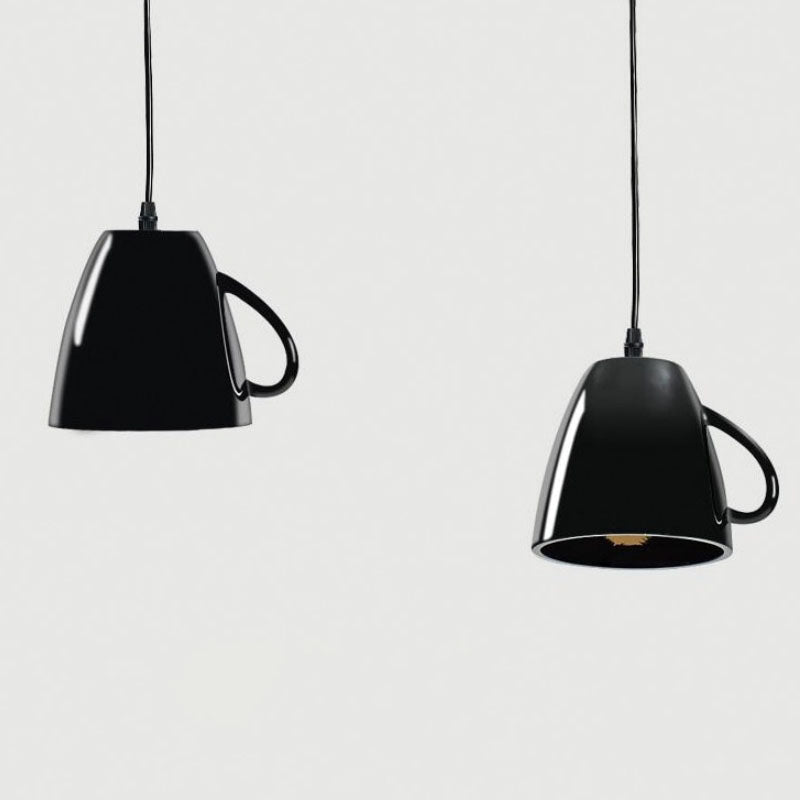 Modern Resin Teapot Pendant Light Fixture for Contemporary Living Room