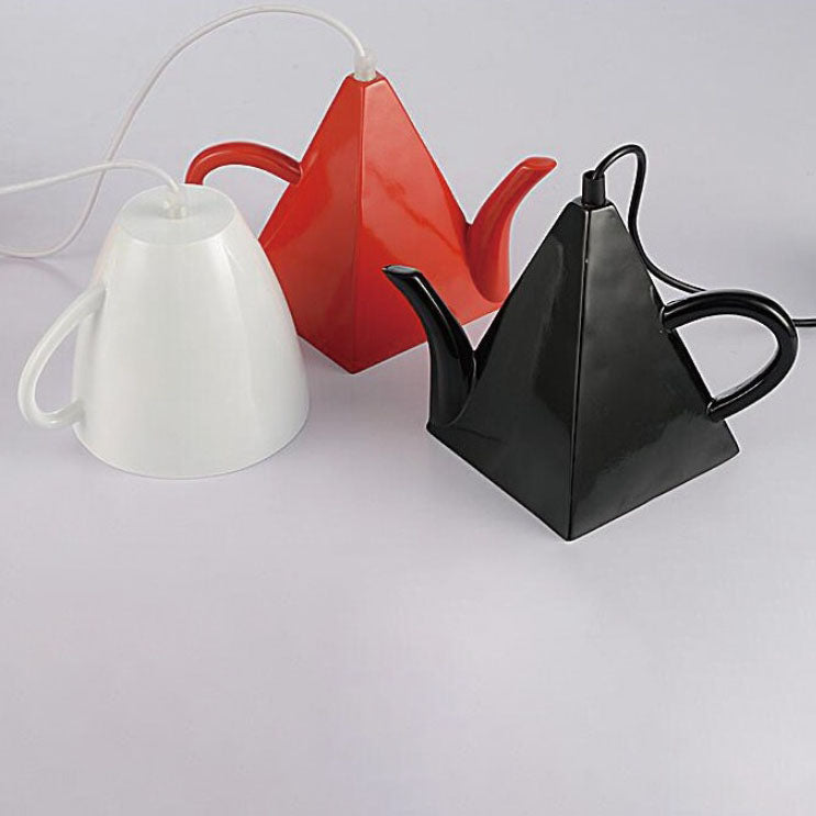 Modern Resin Teapot Pendant Light Fixture for Contemporary Living Room