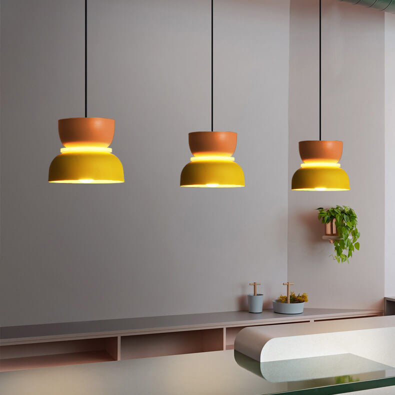 Vibrant Nordic Colorful Macaron LED Pendant Light for Kitchen or Dining Room