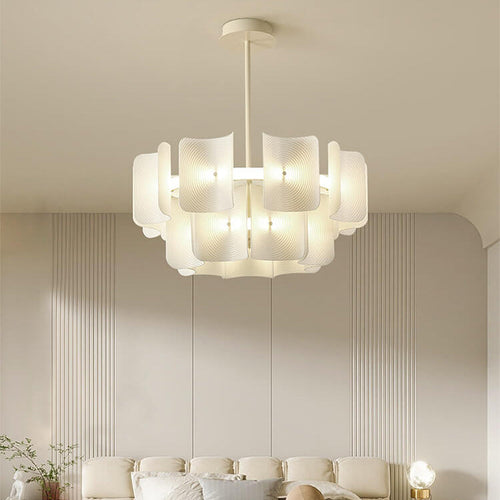 Contemporary Black Iron & Aluminum LED Island Chandelier for Kitchen