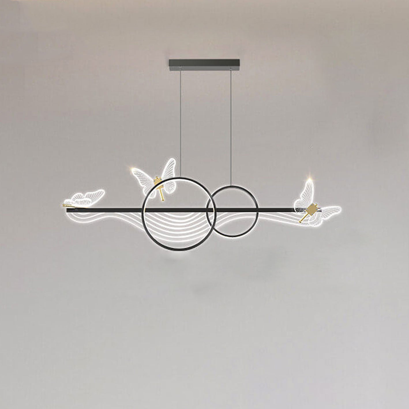 Luxury Nordic Style LED Chandelier Pendant Light for Kitchen Island