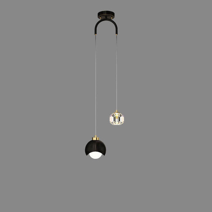Elegant Brass and Iron LED Island Chandelier for Modern Dining Spaces