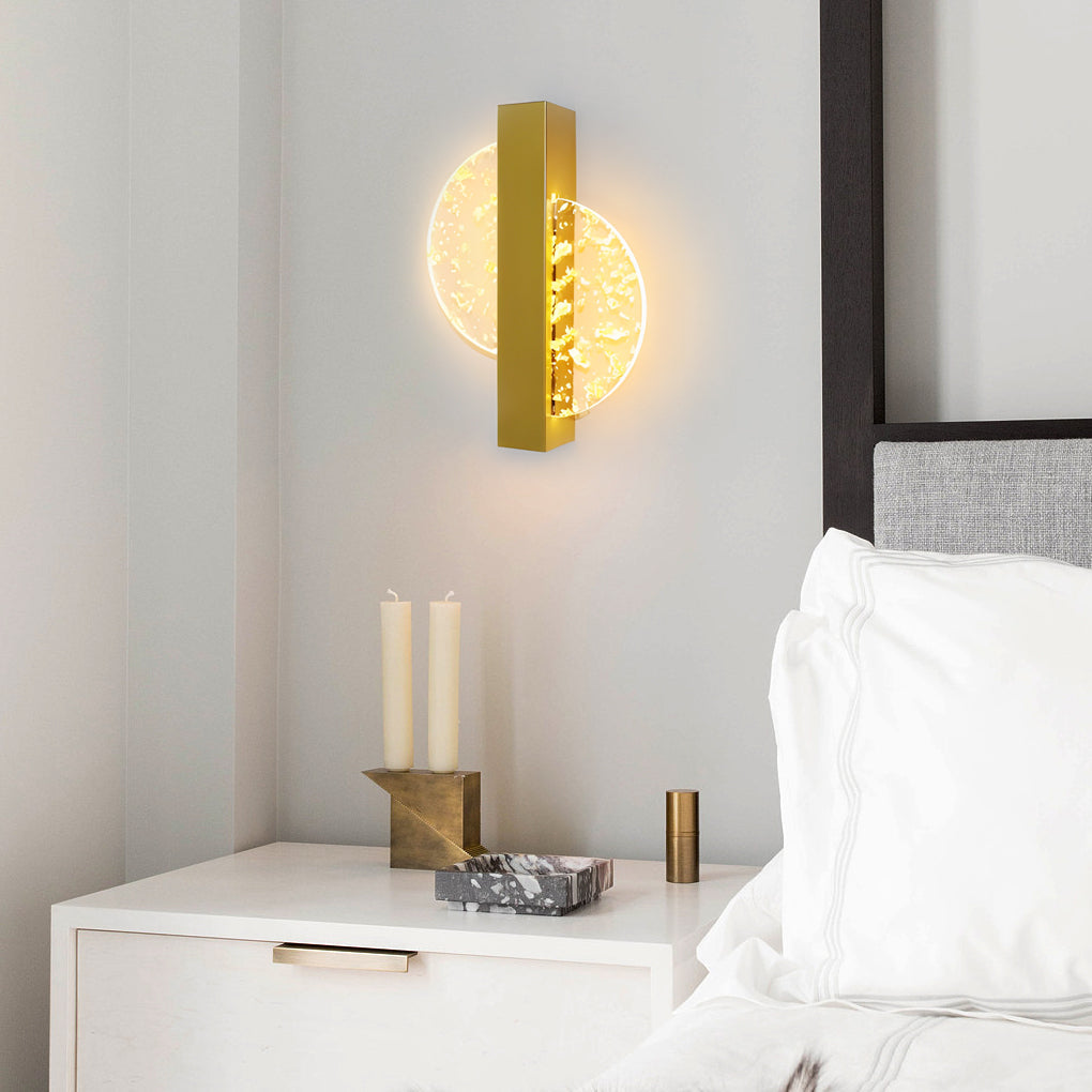 Nordic LED Wall Lamp, Round Square Semicircle Design for Bedroom Decor