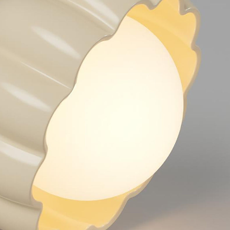 Contemporary Cream Aluminum Resin Pendant Chandelier for Dining Room