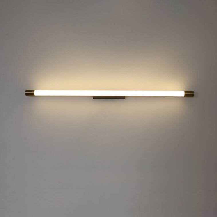 Minimalist Aluminum LED Wall Sconce Lamp in Thin Tube Design for Living Room