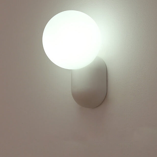 Chic Macaron Cream Resin 1-Light Wall Sconce Lamp for Modern Décor