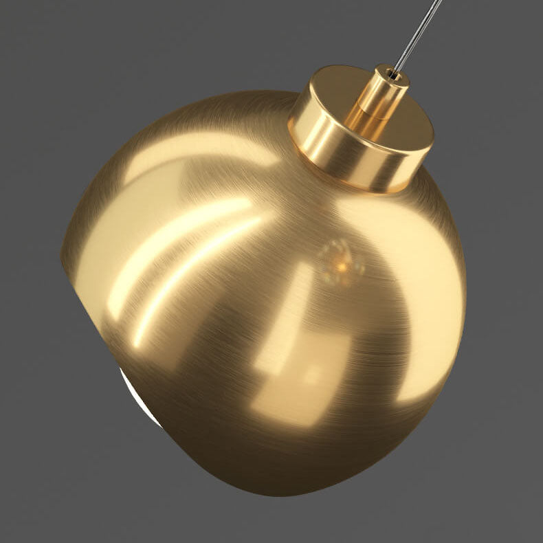 Elegant Brass and Iron LED Island Chandelier for Modern Dining Spaces