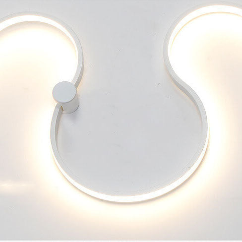 Sleek Silver Aluminum Snake Shaped LED Wall Sconce for Modern Decor