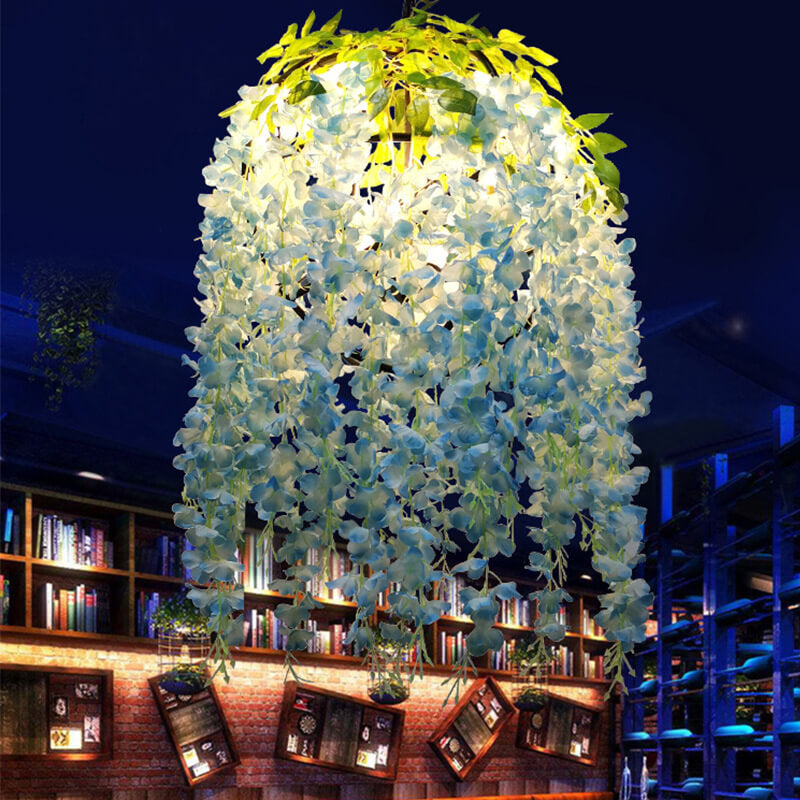 Vibrant Colorful Silk Flower Chandeliers for Modern Living Room & Bedroom