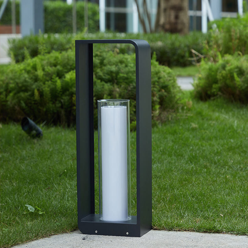 Contemporary Square Stainless Steel LED Landscape Light for Outdoor Use