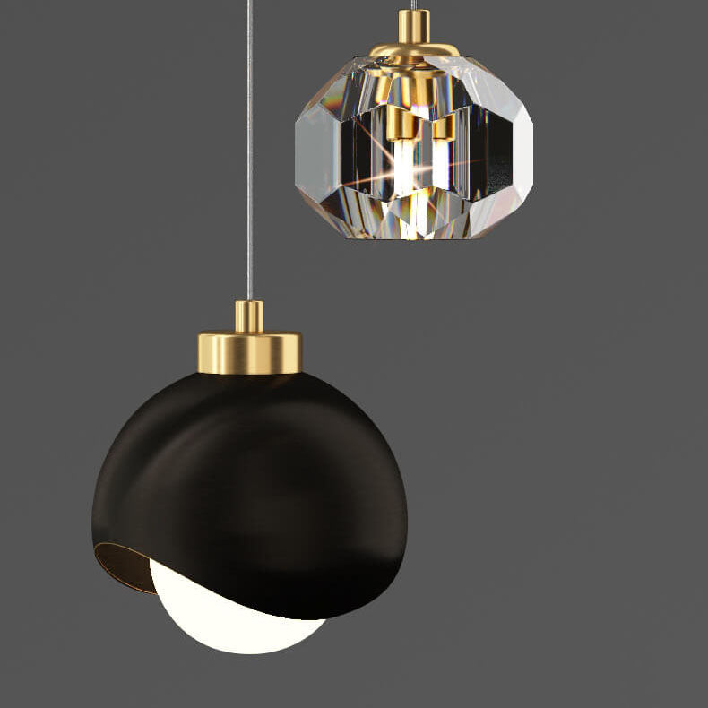Elegant Brass and Iron LED Island Chandelier for Modern Dining Spaces