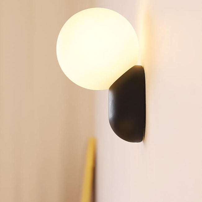 Chic Macaron Cream Resin 1-Light Wall Sconce Lamp for Modern Décor