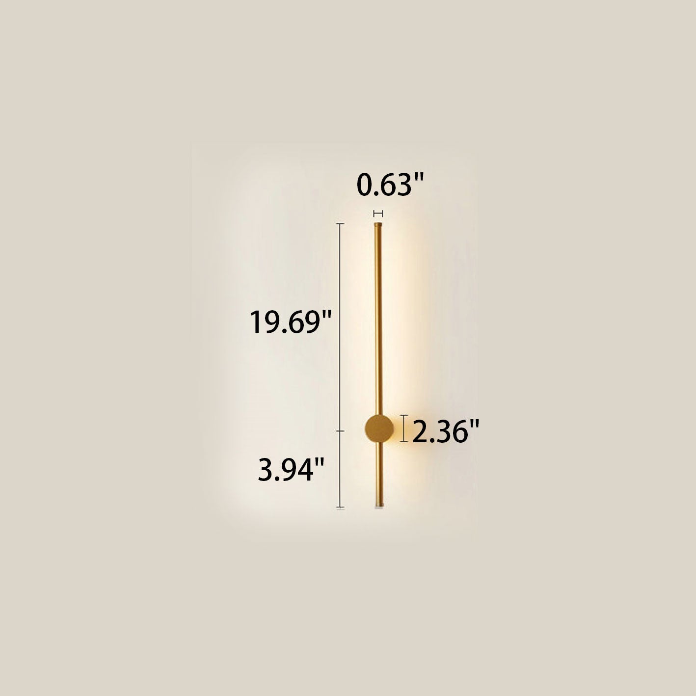 Stylish Minimalist Silver Aluminum LED Wall Sconce for Living Room Lighting