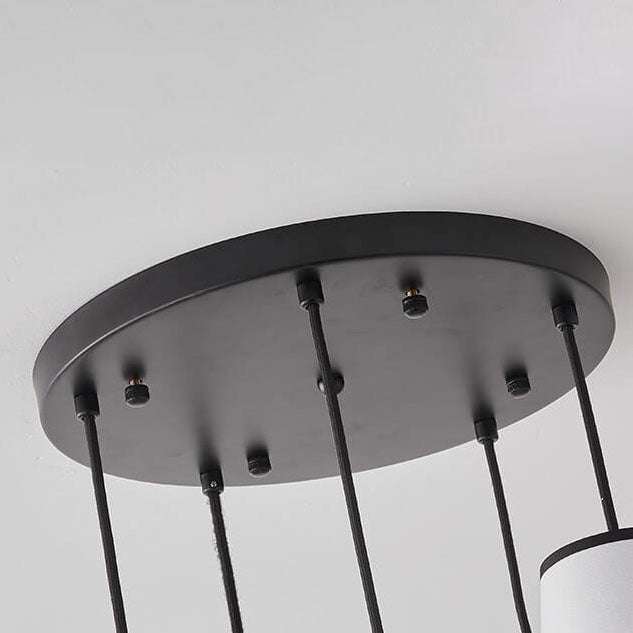 Antique-Style Clear Glass Metal Island Chandelier Light for Kitchen