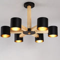 Scandinavian Minimalist Log 6/8-Light Island Light Chandelier