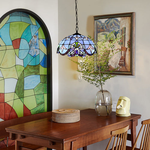 Colorful Handmade Baroque Glass Chandelier for Elegant Living Spaces