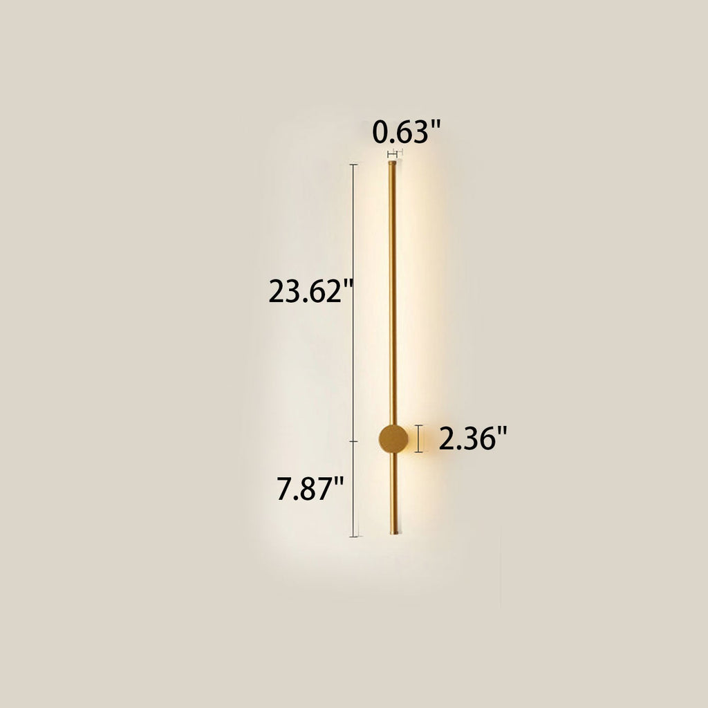 Stylish Minimalist Silver Aluminum LED Wall Sconce for Living Room Lighting