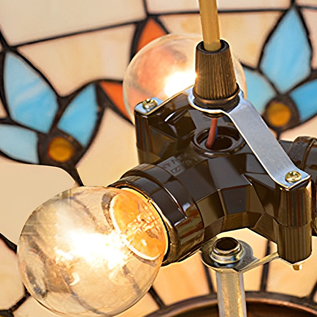 Colorful Handmade Baroque Glass Chandelier for Elegant Living Spaces