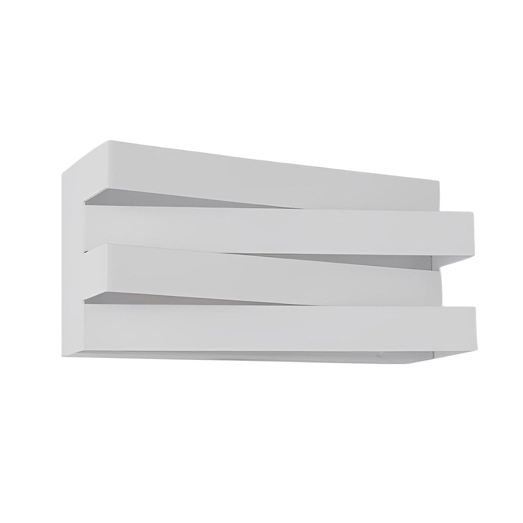 Modern White Geometric LED Wall Sconce Lamp for Living Room Decor