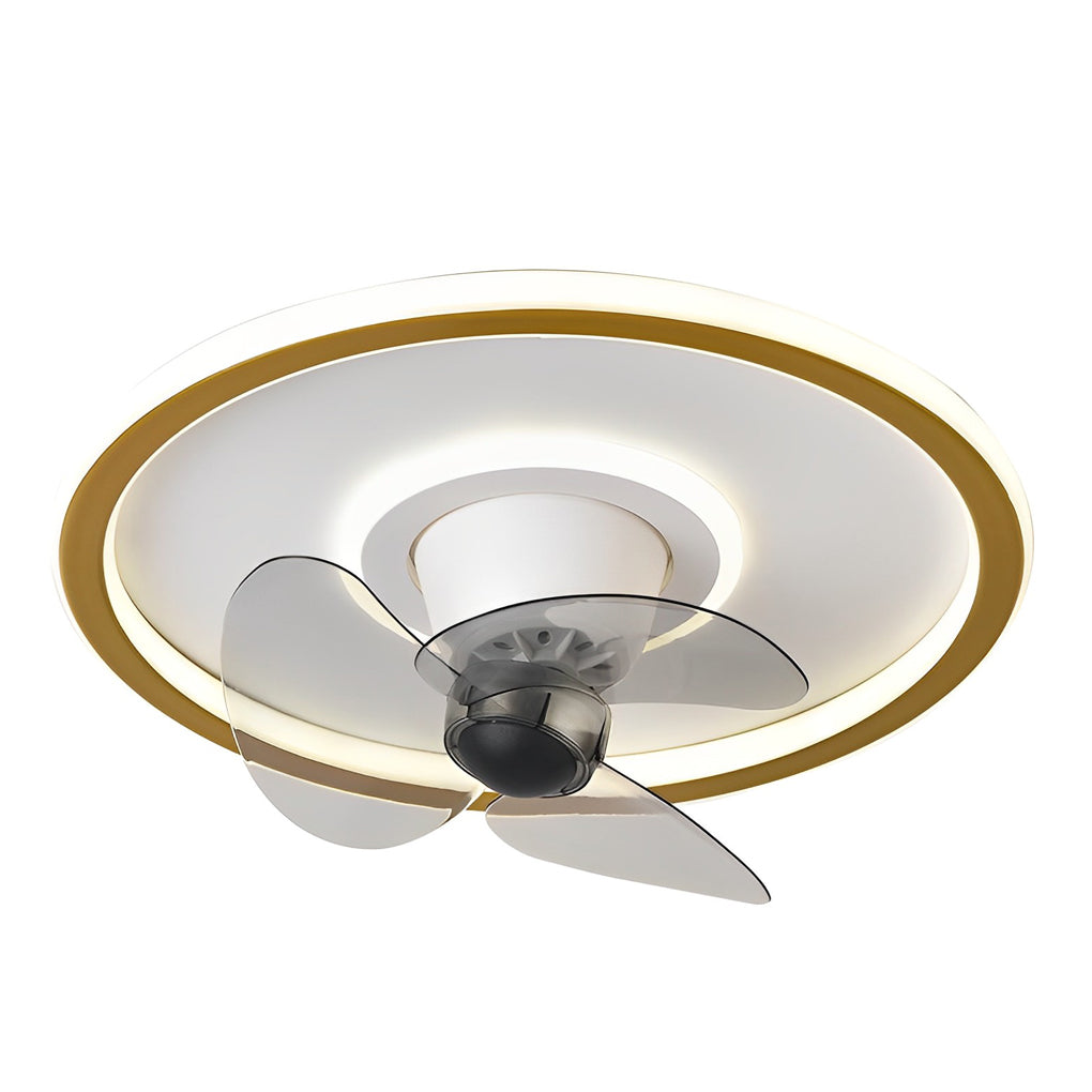 Whisper-Quiet 360° Dimmable LED Ceiling Fan Light for Modern Spaces
