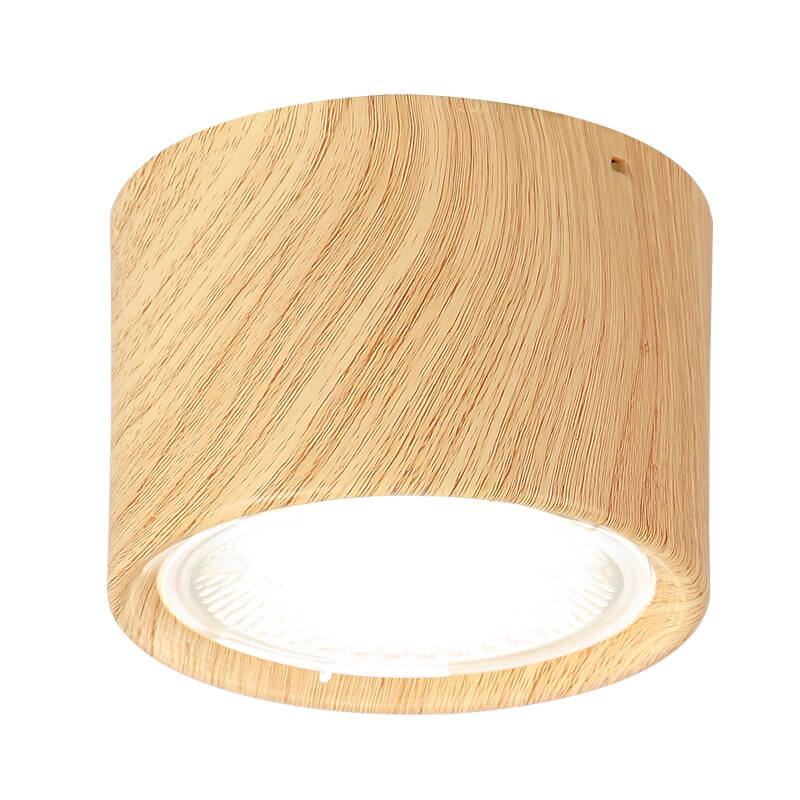 Sleek Black Nordic Cylinder LED Flush Mount Ceiling Light for Modern Interiors