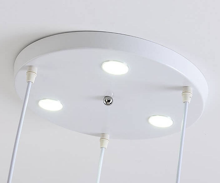 Nordic Gradient Glass Orb 1/3 Light Chandelier for Modern Living Room