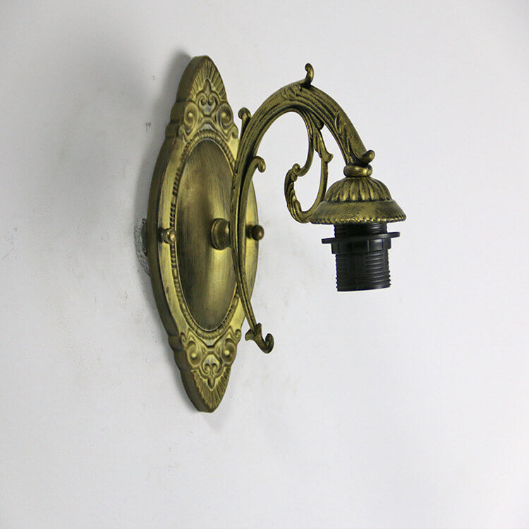 Antique Tiffany Style Stained Glass 1-Light Wall Sconce for Living Room