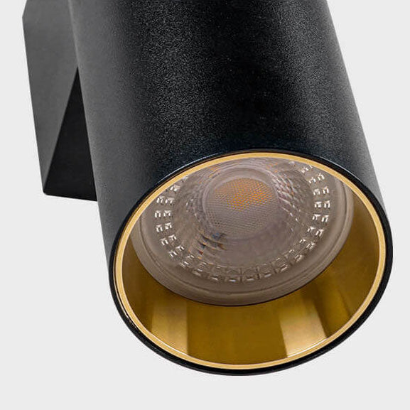 Sleek Minimalist Round Aluminum 2-Light Wall Sconce for Bedroom Décor