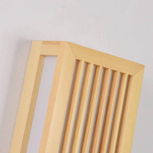 Contemporary White Wood and Acrylic Rectangular LED Wall Sconce for Living Room