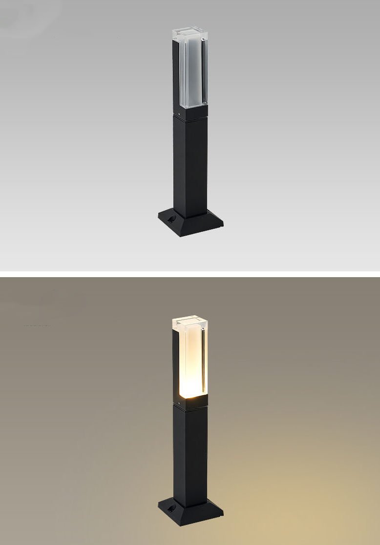 Stylish Acrylic LED Outdoor Waterproof Garden Light Column in White
