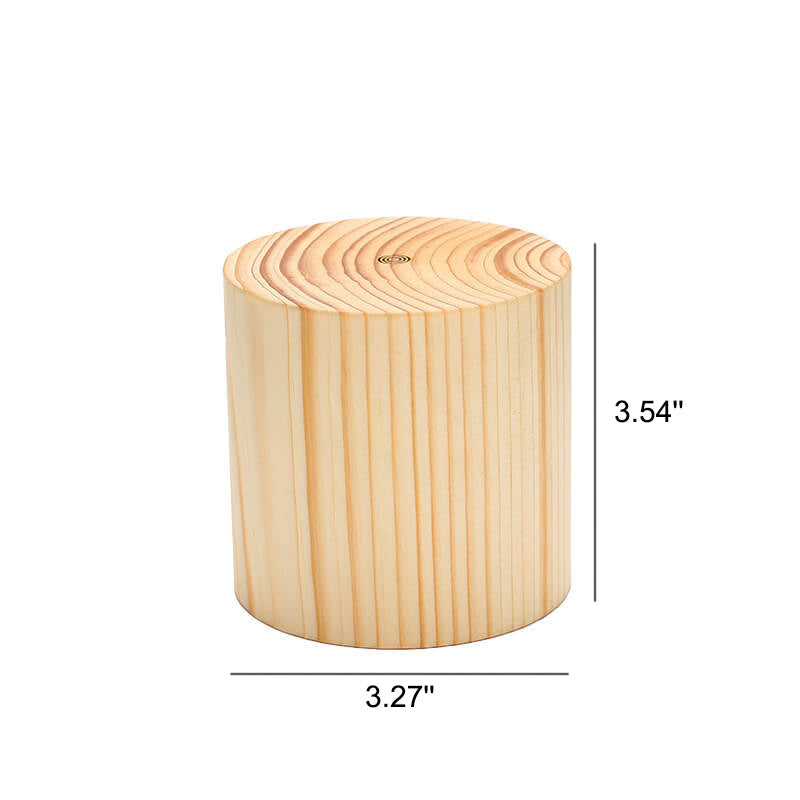 Natural Wood LED Touch Control Night Light Table Lamp for Bedroom Decor