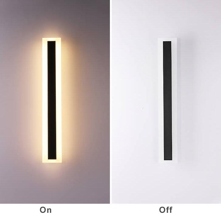 Sleek Waterproof 1-Light LED Acrylic Outdoor Wall Light for Patios