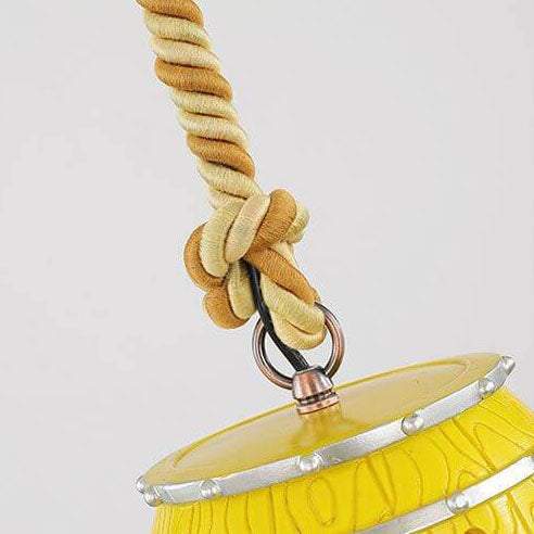 Rustic Vintage Wine Barrel Resin Pendant Light for Kitchen Dining Room