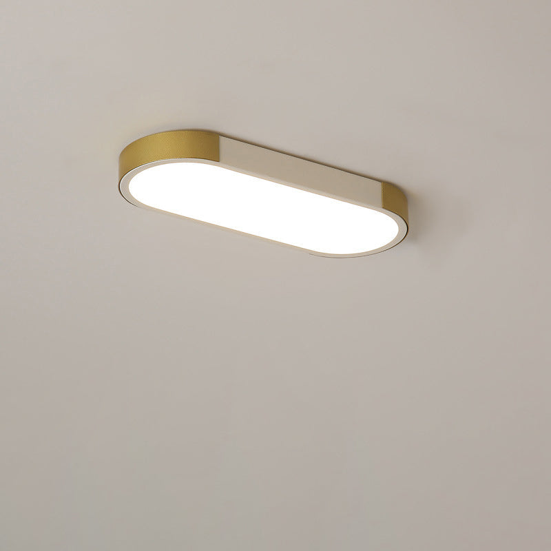 Sleek White Rectangular LED Flush Mount Ceiling Light for Modern Spaces