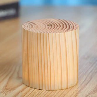 Natural Wood LED Touch Control Night Light Table Lamp for Bedroom Decor