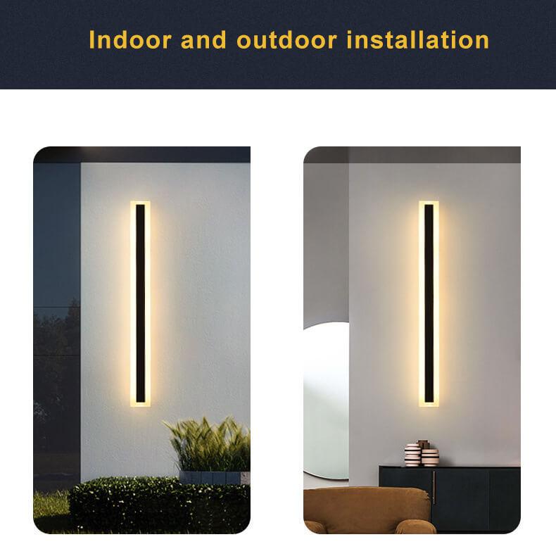 Sleek Waterproof 1-Light LED Acrylic Outdoor Wall Light for Patios