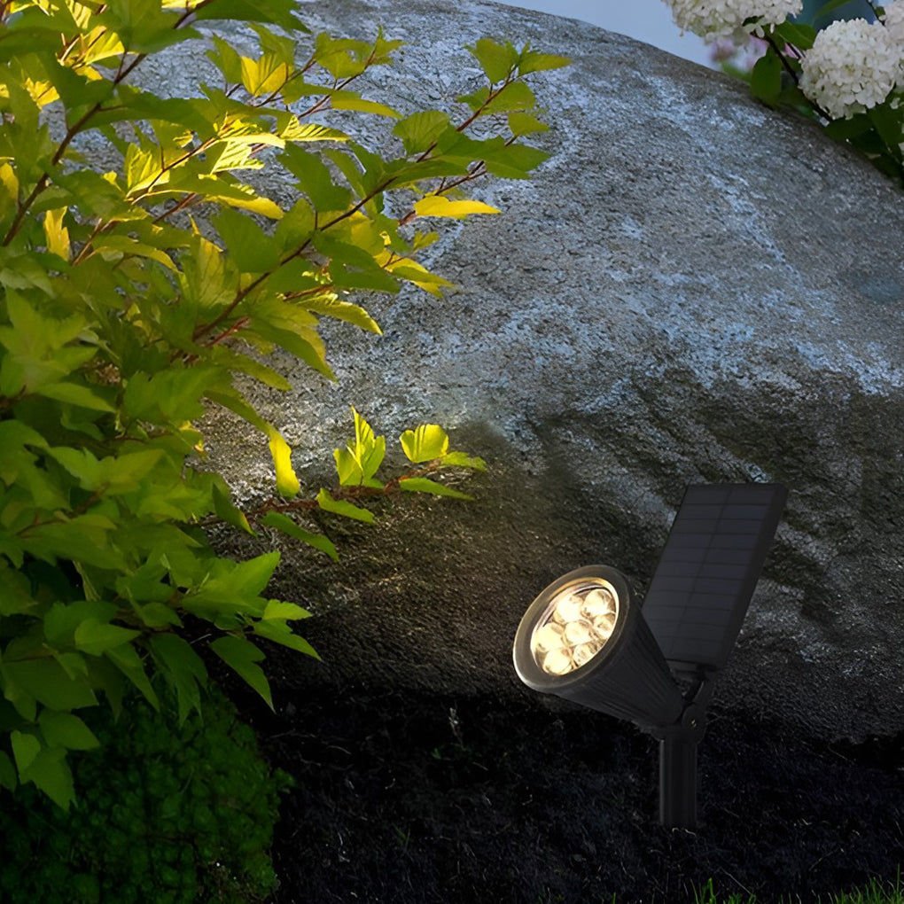 Waterproof Modern Solar Powered LED Spotlights for Garden Pathway Lighting