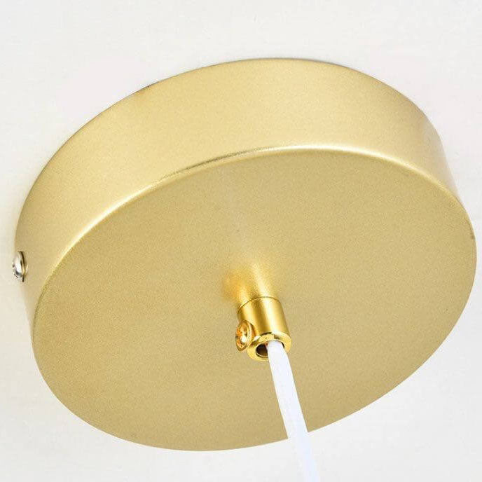 Nordic Metal 9-Light Circular Chandelier for Modern Living Room Decor