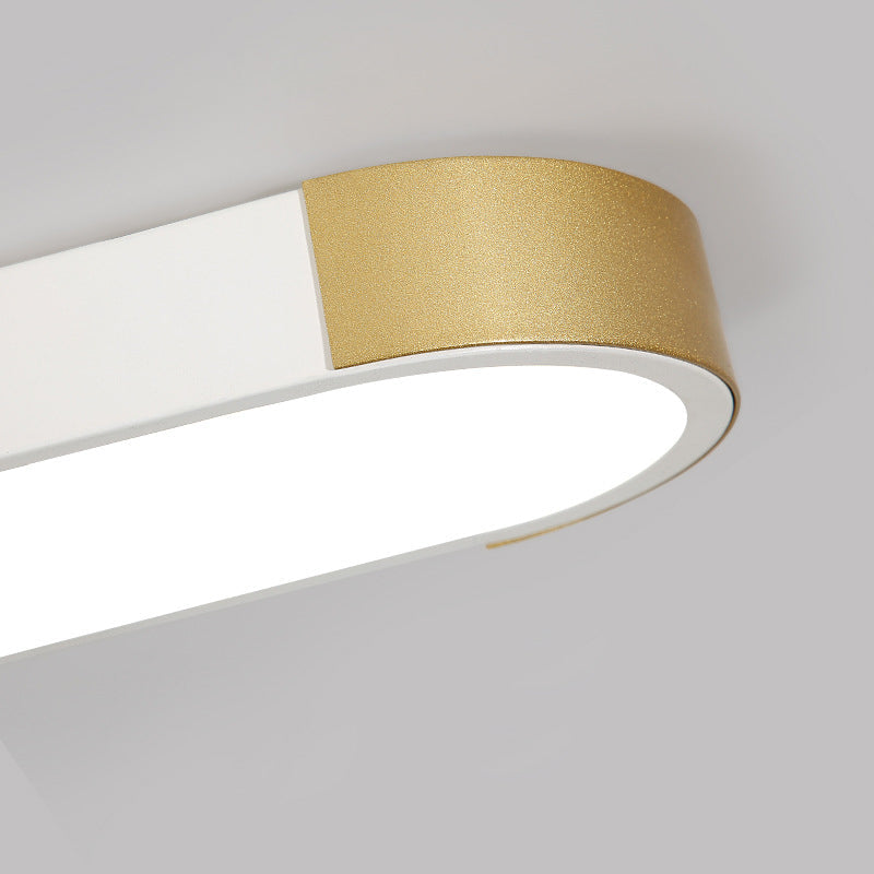 Sleek White Rectangular LED Flush Mount Ceiling Light for Modern Spaces