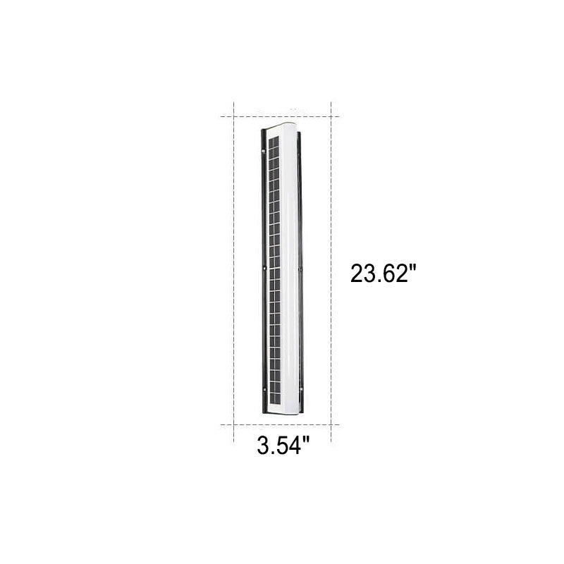 Contemporary Black Acrylic Solar LED Waterproof Garden Wall Light