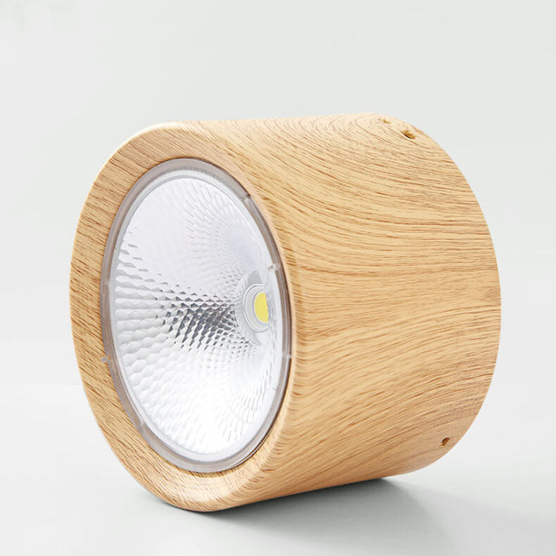 Sleek Black Nordic Cylinder LED Flush Mount Ceiling Light for Modern Interiors