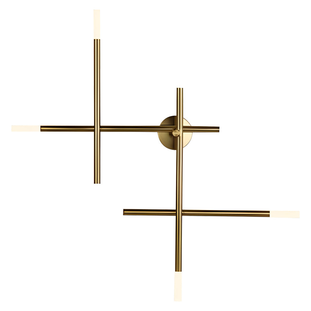 Modern Black Cross LED Wall Sconce Light for Contemporary Home Decor