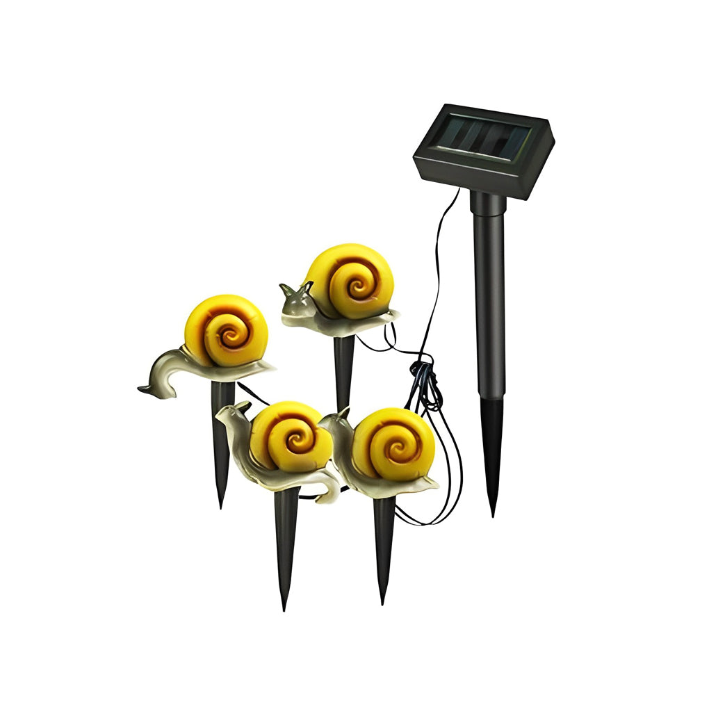 Colorful Waterproof Resin Solar Garden Lighting with Bird, Snail, Butterfly, Ladybug Designs