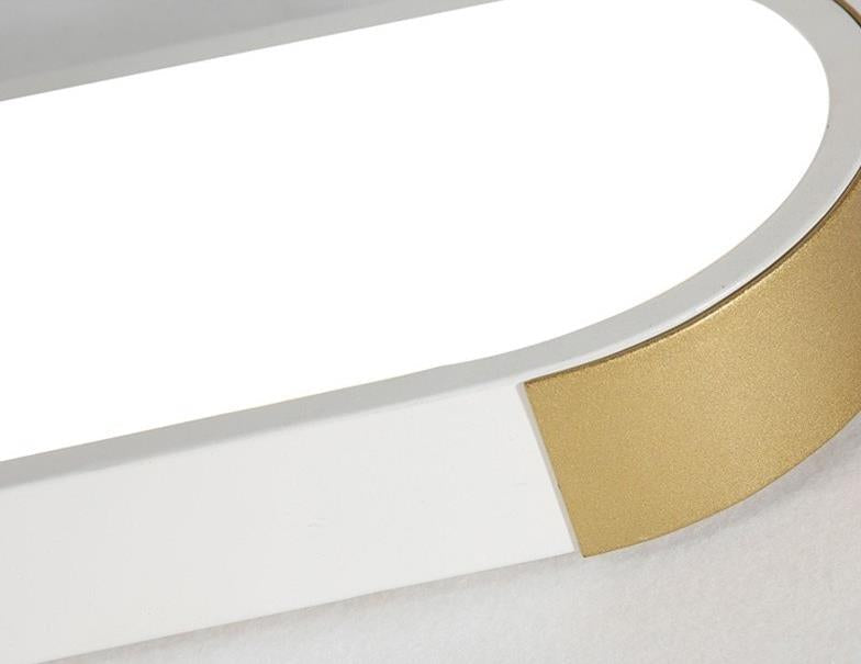 Sleek White Rectangular LED Flush Mount Ceiling Light for Modern Spaces