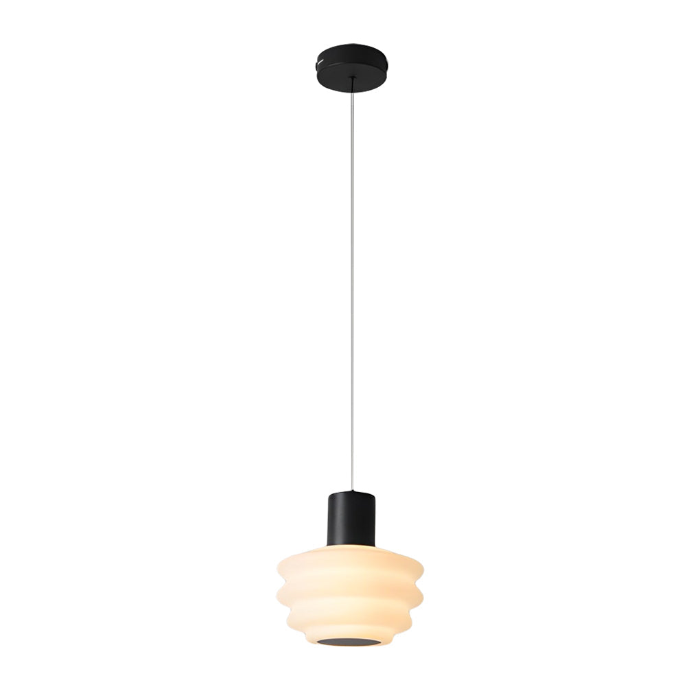Minimalist Modern Three-Step Dimming White Pendant Light for Living Room