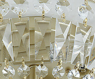 Antique Round Crystal Flush Mount Ceiling Light for Elegant Living Rooms