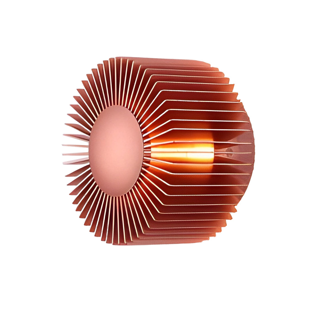Aluminum Round Sunflower LED Wall Light Fixture for Modern Home Decor